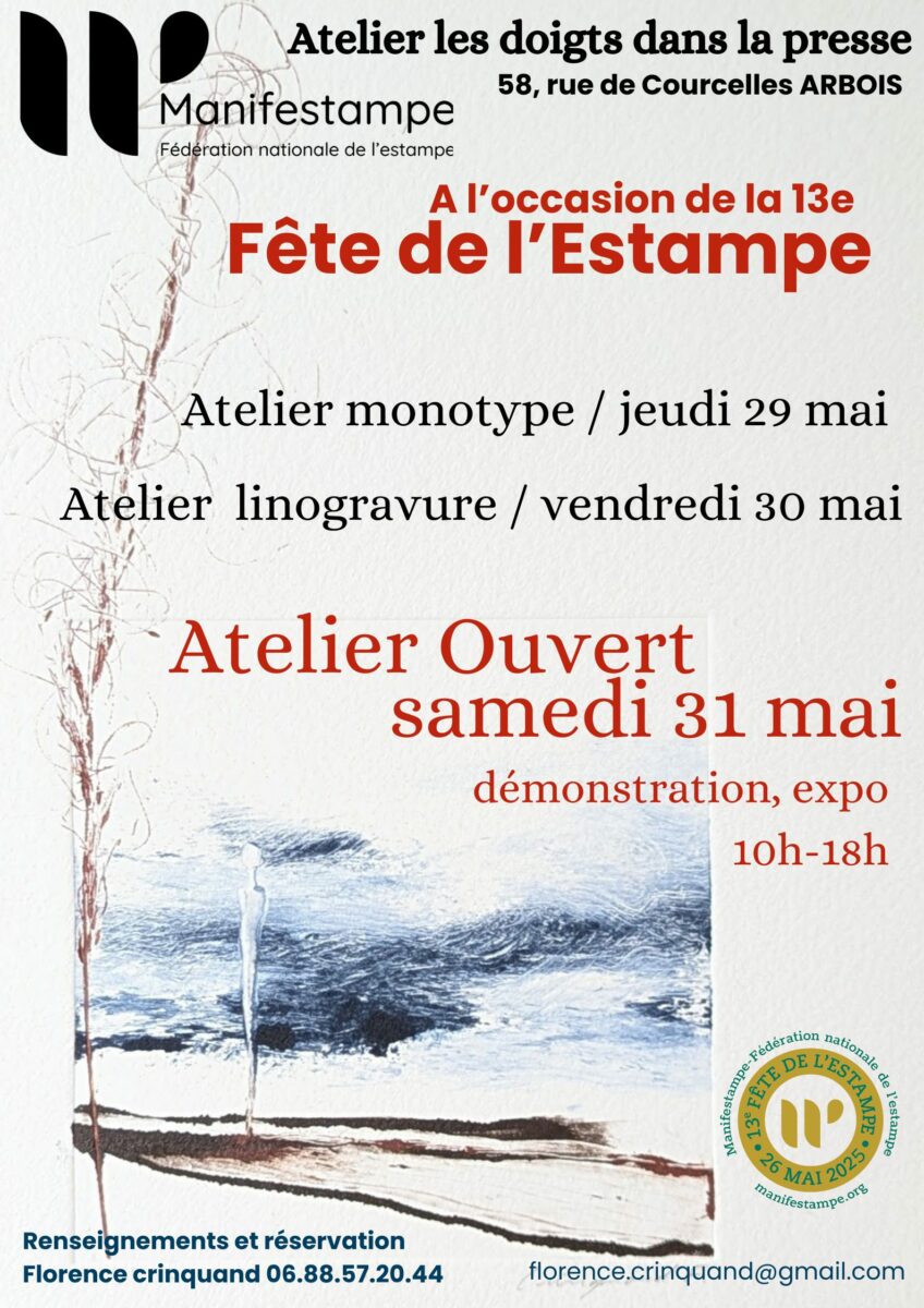 artiste en gravure à Arbois Florence CRINQUAND